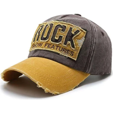 Valkyrie Rock Eskitme Trucker Şapka  Metal Tokalı Ayarlanabilir Vintage