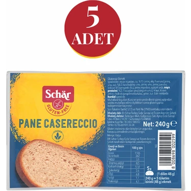 Schar Pane Casereccio Glutensiz Ev Ekmeği 240 GR (5