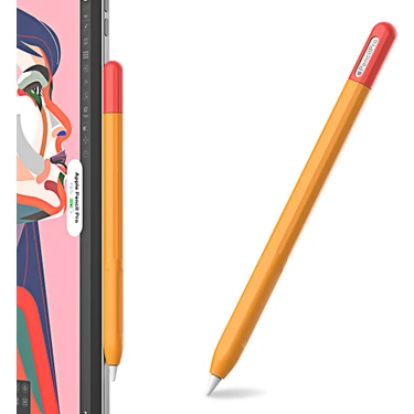 Forestl Digital Apple Pencil Pro Için Silikon Kılıf Renk Ekleme Stylus Kalem Koruyucu Cilt Kapağı +