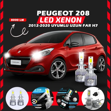 Furens Peugeot 208 2012-2020 Uzun Far Uyumlu Şimşek Etkili Fiyatı
