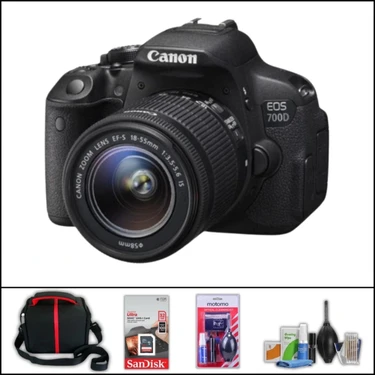 Canon Eos 700 D + 18-55 mm Is Lens Dslr Fotoğraf Makinesi (Çanta + 32 GB Sd Kart + Temizlik Kiti