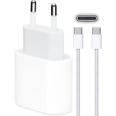 Bydiz Apple iPhone 35W USB-C 16/15/pro/max/Plus Güç Adaptörü Set GaN Tech Type-C Hızlı Şarj