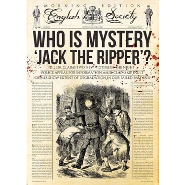 512 Art Design Karındeşen Jack Gazete Küpür Duvar Poster  30 x 42
