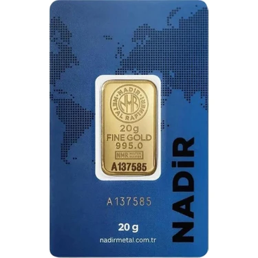 Nadir Gold 20 gr 24 Ayar 995 Milyem Nadirgold Gram