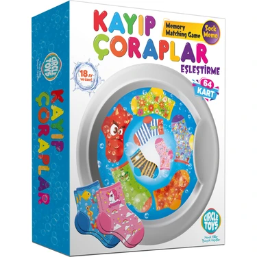 Circle Toys Kayıp Çoraplar Eşleştirme Kart