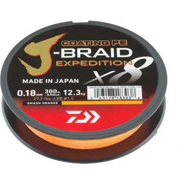 Daiwa J-Braid Expedition X8 Ip Misina 150MT Fiyatı