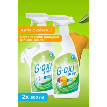 Grass Süper Set G-Oxi Spray Leke Çıkarıcı ve Beyazlatıcı ve Renkliler Için Leke Çıkarıcı