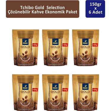 Tchibo Gold Çözünebilir Kahve Ekonomik Paket 150 gr x 6