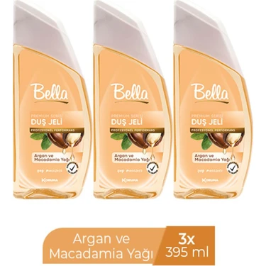 Bella Duş Jeli Argan & Macademıa Yağı 395 ml x 3