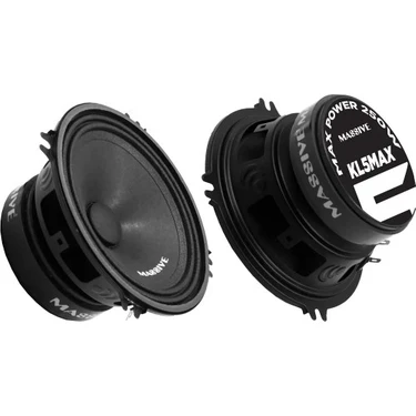 Massive MS-KL5MAX 13 cm Çifti 500WAT-200W Rms Oto Midrange Hoparlör Deprem