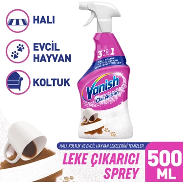 Vanish Oxi Action Çok Amaçlı Halı, Koltuk Ve Evcil Hayvan Leke Çıkarıcı Sprey 500