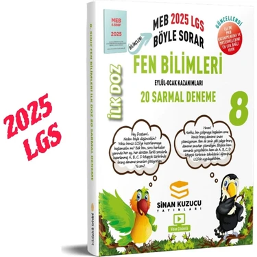 Sinan Kuzucu Yayınları 8. Sınıf İlk Doz Sarmal Branş Denemeleri Fen Bilimleri