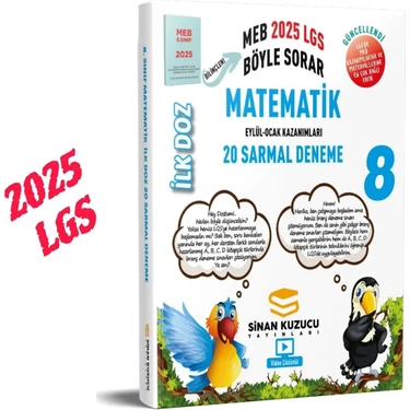 Sinan Kuzucu Yayınları 8. Sınıf İlk Doz Sarmal Branş Denemeleri Matematik