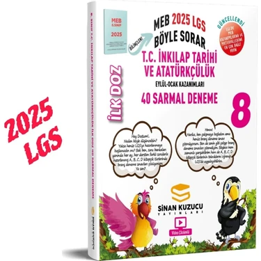 Sinan Kuzucu Yayınları 8. Sınıf İlk Doz Sarmal Branş Denemeleri T.C. İnkılap Tarihi ve Atatürkçülük