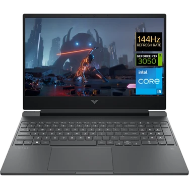 HP Victus Gaming 15-FA0011NT Intel Core i5 12450H 16GB 512GB SSD RTX3050 Freedos 15.6" FHD 144Hz