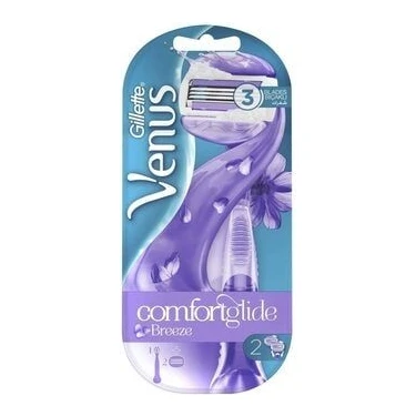 Gillette Venus Venus Comfortglide Breeze Kadın Tıraş Makinesi 2 Yedekli x 2