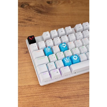 Makerpax Valorant Jett Keycaps, Q-E-X-C Mekanik Klavye