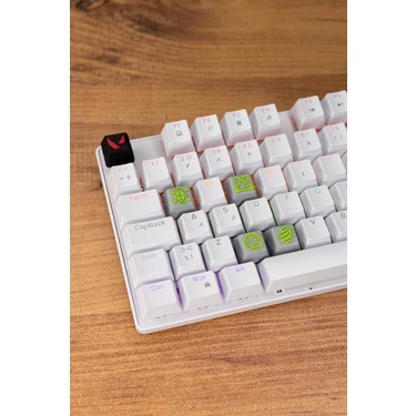 Makerpax Valorant Deadlock Keycaps, Q-E-X-C Mekanik Klavye