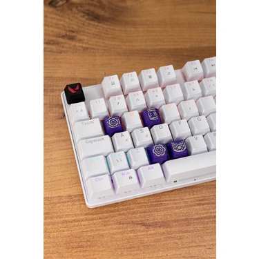 Makerpax Valorant Iso Keycaps, Q-E-X-C Mekanik Klavye