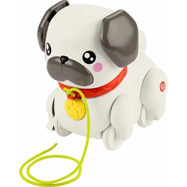 Fisher-Price Sesli Minik Dostumla Yürüyüş Eğlenceli Çekçekli Köpek Oyuncağı 16,2