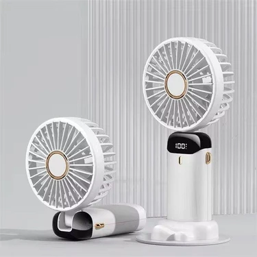 Aet Mini Klima 5 Kademeli Şarjlı Taşınabilir Dijital Led Göstergeli El Fanı