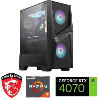 MSI 12GB RTX4070 – Gaming Pc Ddr5 -Ryzen 7 7800X3D – 32GB Ddr5 Ram – 1 Tb M.2 SSD – Sıvı