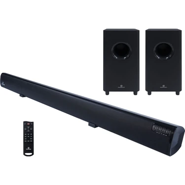 Maxword SLC-270BT Optik Çıkış 4.2.2 Kanal Soundbar TV Ses Sistemi + Çift Subwoofer