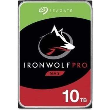 Seagate 10 Tb Seagate 3.5 Ironwolf Pro Sata3 7200RPM 256MB ST10000NT001 (5 Yıl Resmı Dıst