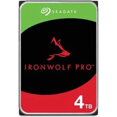 Seagate 4 Tb Seagate 3.5 Ironwolf Pro Sata3 7200RPM 256MB ST4000NT001 (5 Yıl Resmı Dıst