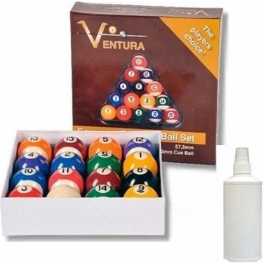 Bilardo Malzemem Amerikan Ventura Bilardo Topu + Top