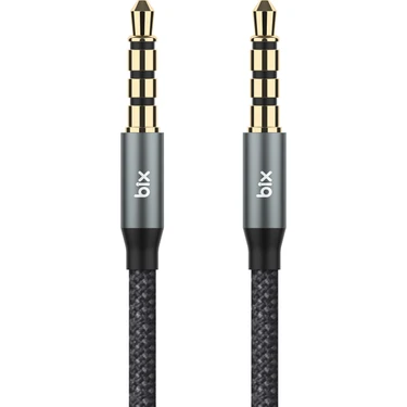 Bix BXAU3C Hi-Fi 3.5mm Erkek To Erkek Örgülü Aux Ses