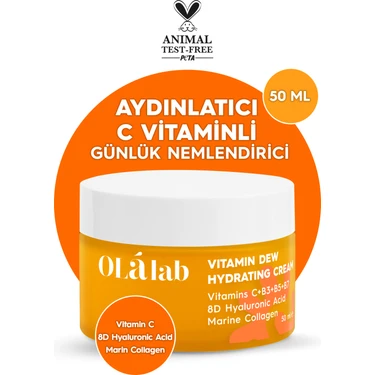 Olalab Aydınlatıcı Nemlendirici Leke ve C Vitaminli Krem 50