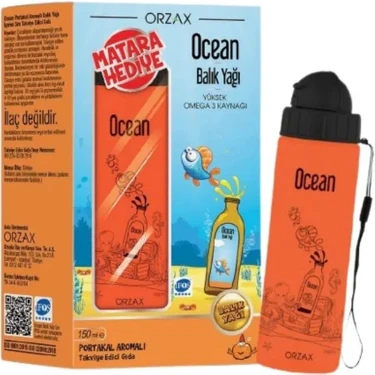 マオタイ100ml２本セット Ocean Portakal Aromalı Balık Yağı 150 ml Matara Hediyeli Fiyatı