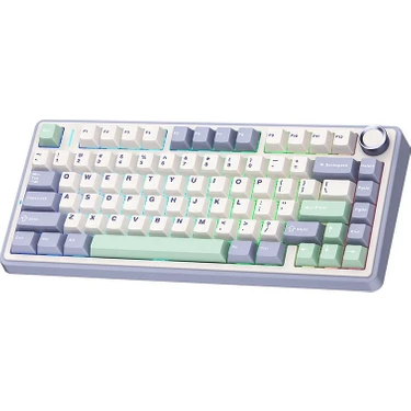Aula F75 Mekanik Rgb Tkl Gray Switch Kablosuz Makrolu Hot Swap Klavye