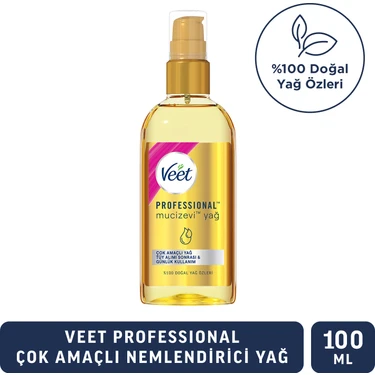 Veet Professional Çok Amaçlı Nemlendirici Bakım Yağı 100 ml Kadınlar İçin Etkili