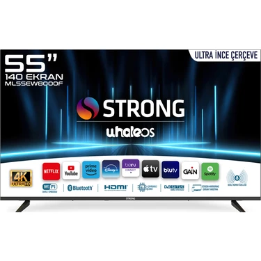 Strong ML55EW8000F 55’’ 140 Ekran Uydu Alıcılı 4K Ultra HD DLED