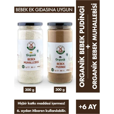 Mill & More Bebek Muhallebisi Karışımı 300 G +  Bebek Pudingi 300 G