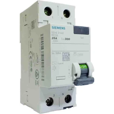 Siemens 2X25A 300MA Monofaze Kaçak Akım Rölesi