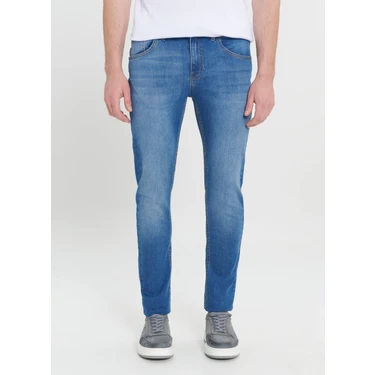 Altınyıldız Classics Normal Bel Dar Paça Extra Slim Lacivert Erkek Pantolon