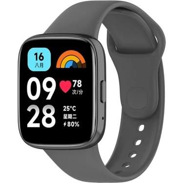 PSGT Xiaomi Redmi Watch 3 Active Uyumlu Kordon Spor Şık Tasarım Yumuşak Jel Silikon