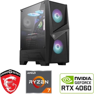 MSI 8 GB Rtx 4060 – Gaming Pc Ddr5 -Ryzen 7 7800X3D – 32GB Ddr5 Ram – 1 Tb M.2 SSD – Sıvı