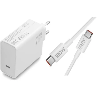 Auris Ev Tipi 180W Usb-C/type-C Turbo Hızlı Şarj Cihazı Fiyatı