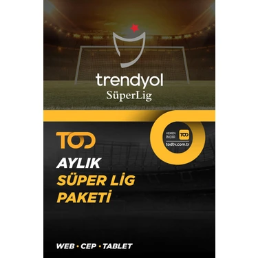 TOD 1 Aylık Süper Lig Paketi - (Web + Cep +