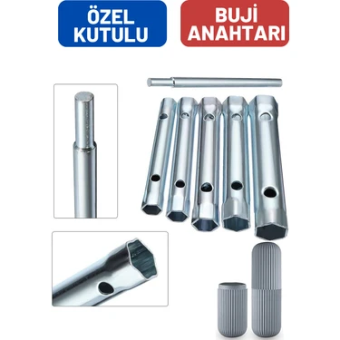 Torklu 5 Ebat Buji Sökme Takma Anahtarı Kutulu Set