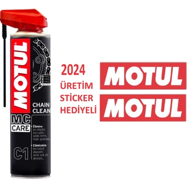 Motul 2024 Üretim Motul C1 Chaın Clean Zincir Temizleme Spreyi+2 Adet Sticker