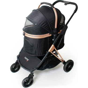 Justie Pet Titanus Kedi & Köpek Arabası Siyah 76X52X95 cm Fiyatı