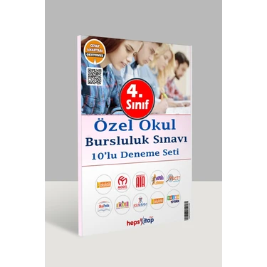 Hepsi Kitap 4. Sınıf Özel Okul Bursluluk Sınavı Karma 10 Marka 10 Deneme