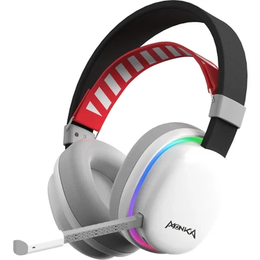 Monka Hg9069w Echo Bluetooth 7.1 Surround Wireless Gaming Rgb Mikrofonlu Oyuncu Kulaklığı