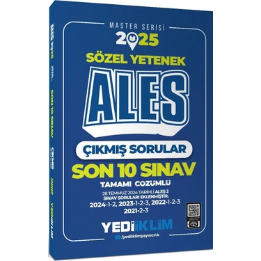 Yediiklim Yayınları 2025 ALES Sözel Yetenek Son 10 Sınav Tamamı Çözümlü Çıkmış