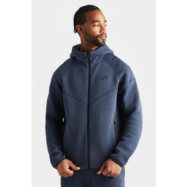 Nike Tech Fleece Full Zip Windrunner Hoodie Navy Kapu onlu Fiyat